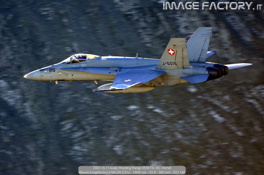 2007-10-11 Axalp Shooting Range 0539 FA-18C Hornet